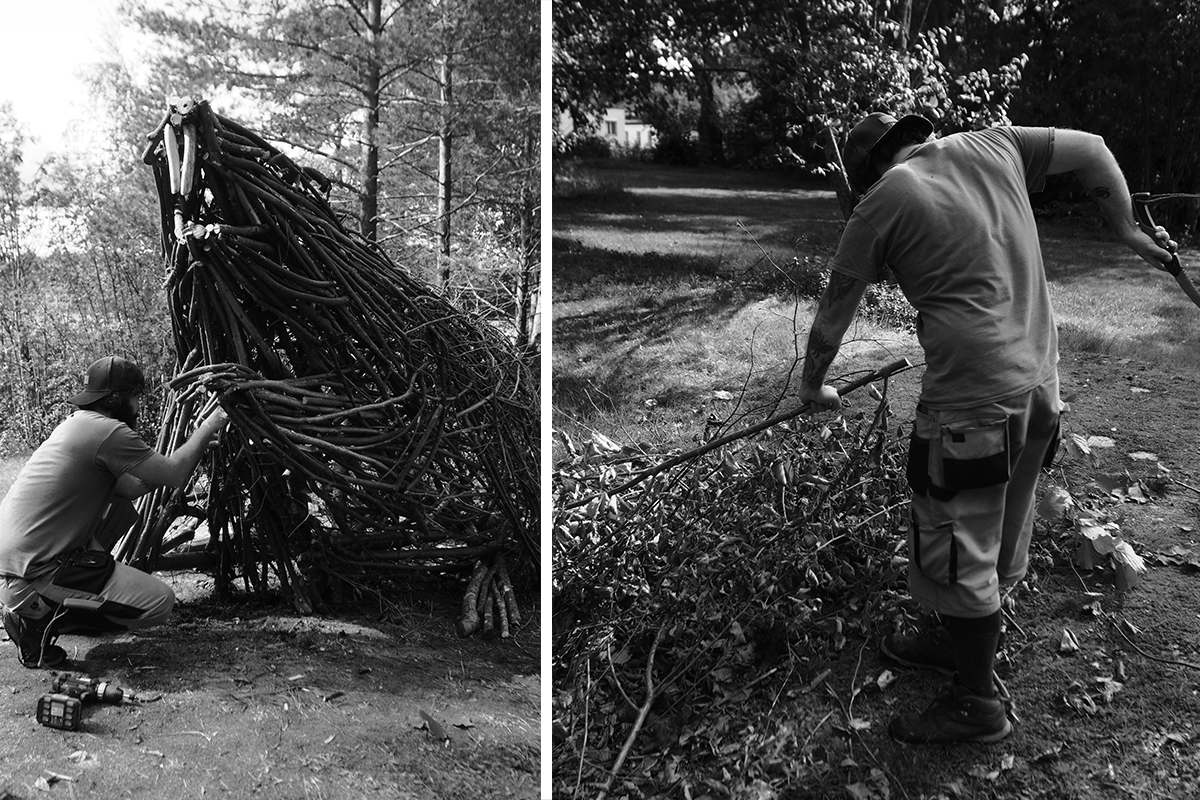 To skulpturer av Rodolfo